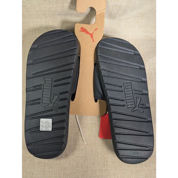 Pump Slides Gold & Black sz 8 NWT - Picture 3 of 4
